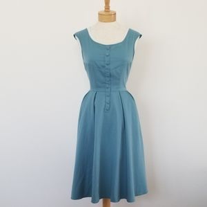 Vintage Inspired real button front dress